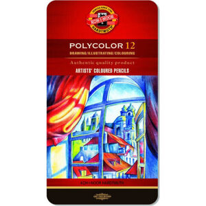 KOH-I-NOOR Polycolor Artist's Coloured Pencils Mix 12