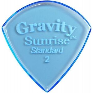 Gravity Picks GSUS2P Sunrise Standard 2.0mm Polished Blue