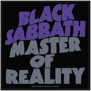Black Sabbath Master Of Reality Nášivka Čierna-Modrá