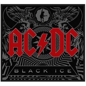 AC/DC Black Ice Nášivka Červená-Čierna