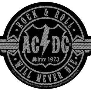 AC/DC Rock N Roll Will Never Die Nášivka Čierna