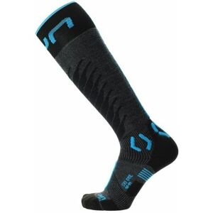 UYN Man Ski One Merino Socks Anthracite/Turquoise 35-38 Lyžiarske ponožky