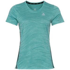Odlo Zeroweight Engineered Chill-Tec T-Shirt Jaded Melange XS Bežecké tričko s krátkym rukávom