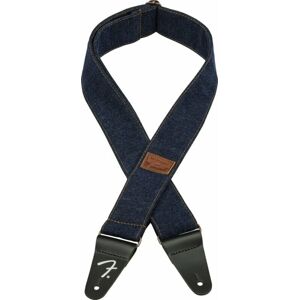 Fender Wrangler Logo Denim Strap Gitarový pás Dark Indigo