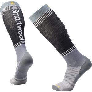 Smartwool Ski Zero Cushion Logo OTC Socks Pewter Blue XL Lyžiarske ponožky
